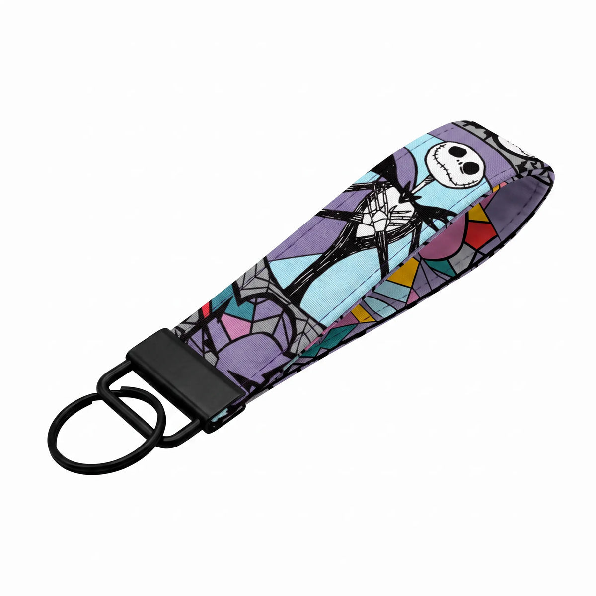 Jack Skellington Stained Glass Keychain Wristlet