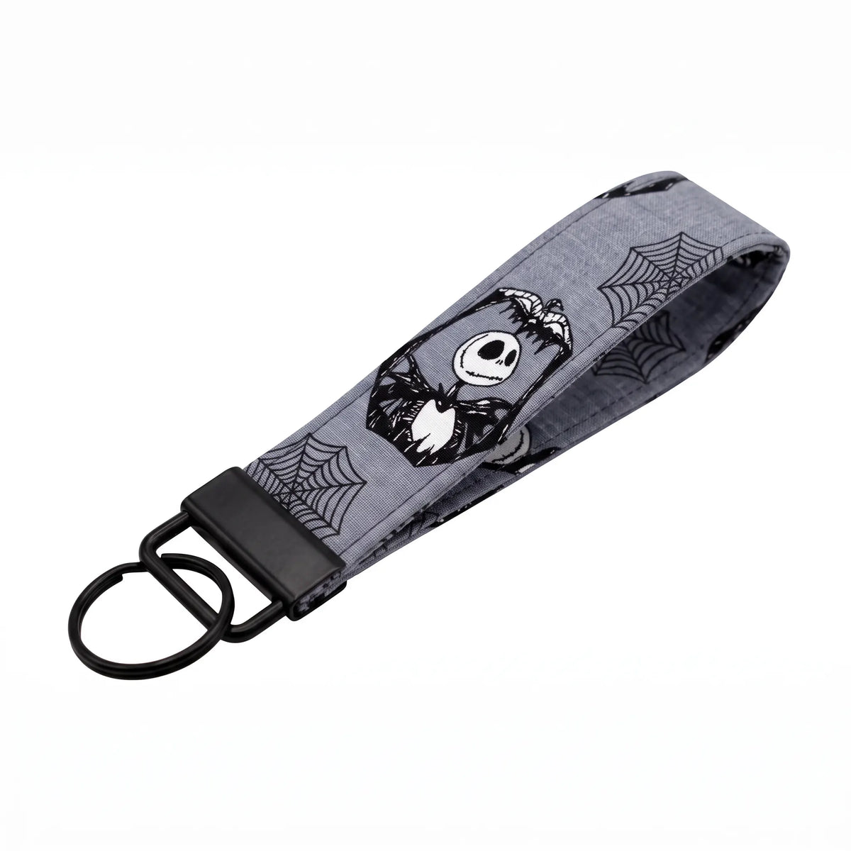Jack Skellington Spiderweb Keychain Wristlet
