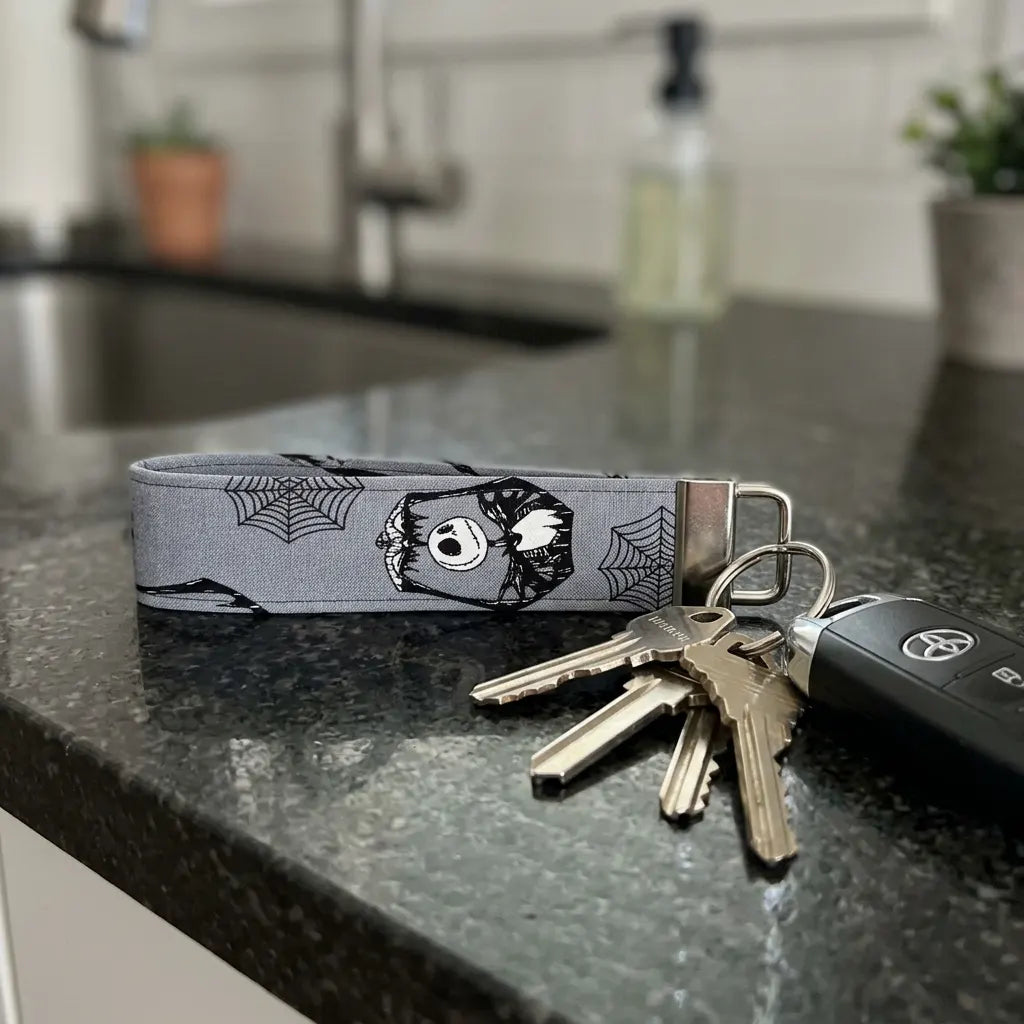 Jack Skellington Spiderweb Wristlet