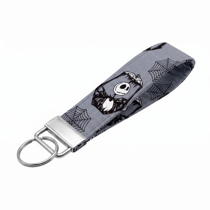 Jack Skellington Spiderweb Keychain Wristlet