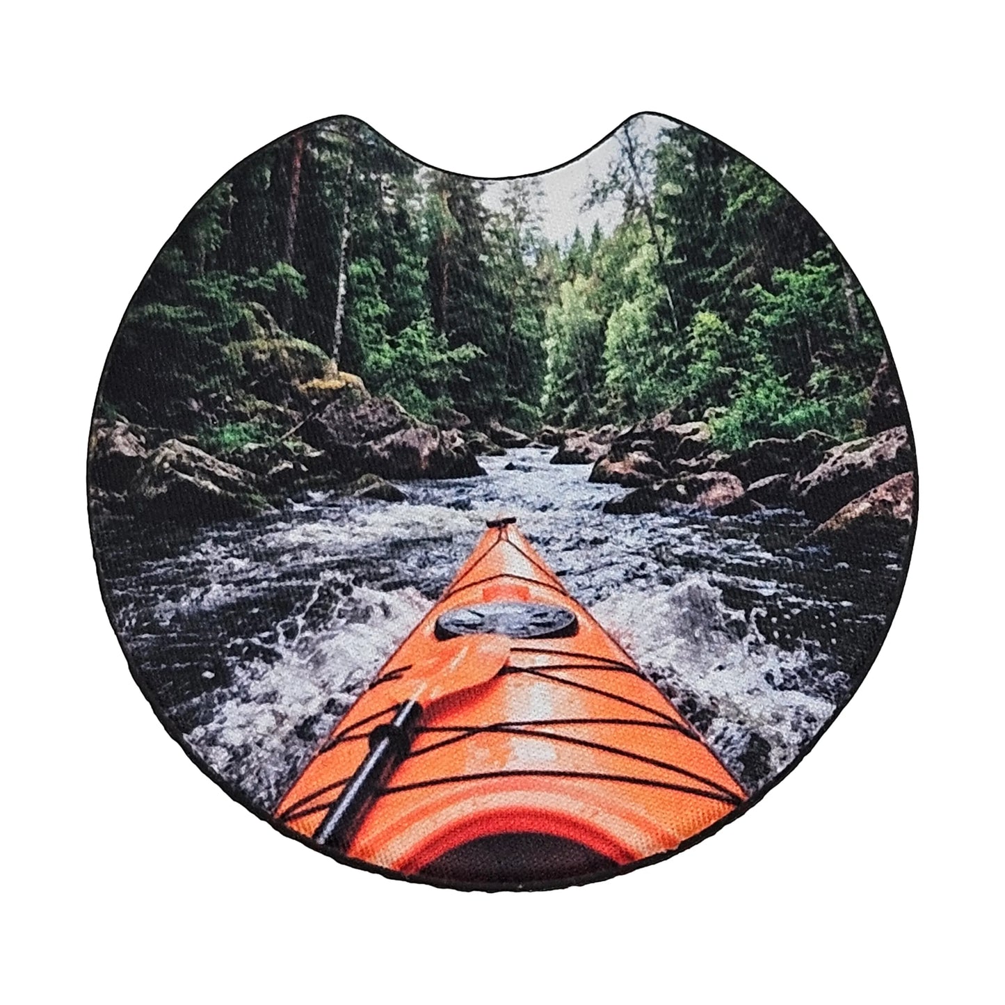 Kayaking Adventure 2-Pack Neoprene Car Coaster Set