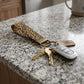 Brown Leopard Print Keychain Wristlet