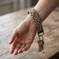 Brown Leopard Print Keychain Wristlet
