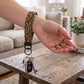 Brown Leopard Print Keychain Wristlet
