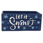 Let It Snow Holiday Wood Mini Crate
