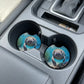 Manatee Underwater Marine Life 2 Pack Neoprene Car Coaster Set