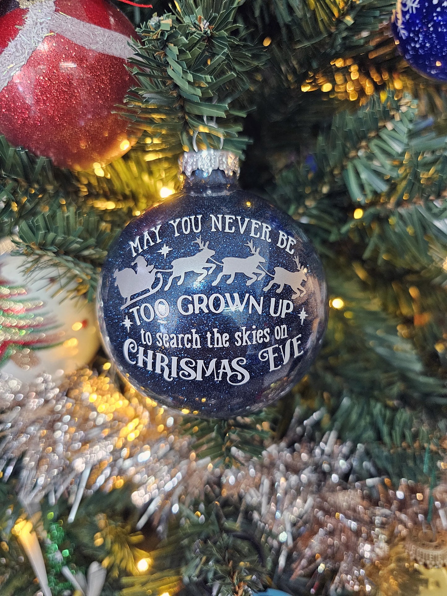 May You Never Be Too Grown Up 2026 Glass Ball Christmas Ornament