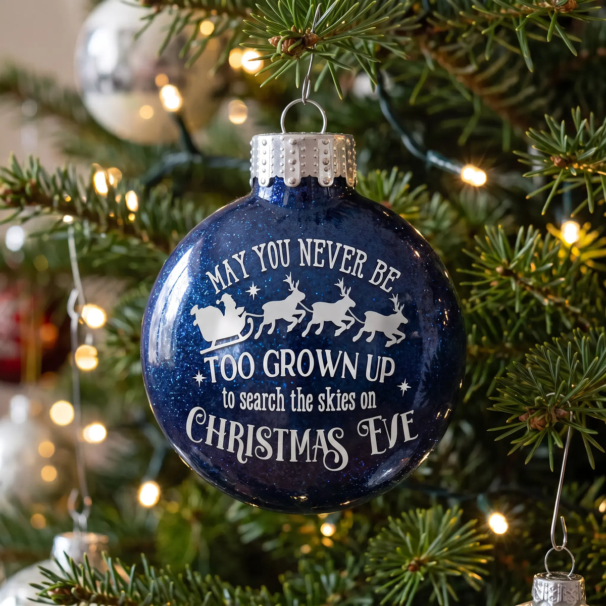 May You Never Be Too Grown Up 2026 Glass Ball Christmas Ornament