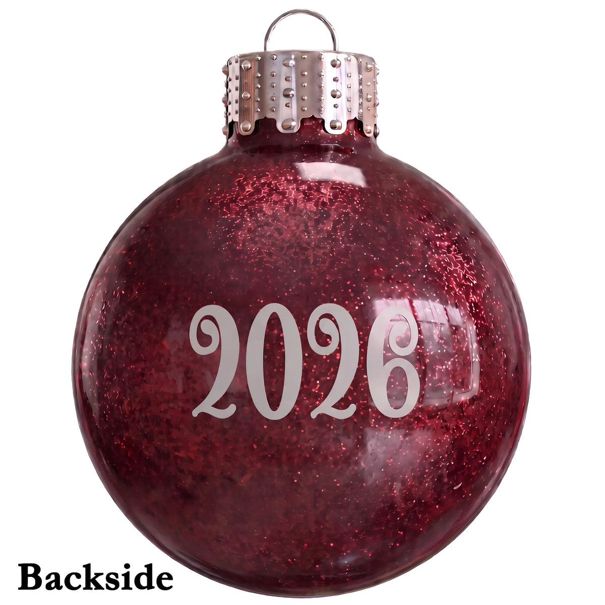 May You Never Be Too Grown Up Christmas Eve Red Metallic Ornament