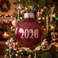 May You Never Be Too Grown Up Christmas Eve Red Metallic Ornament