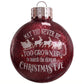 May You Never Be Too Grown Up Christmas Eve Red Metallic Ornament