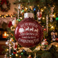 May You Never Be Too Grown Up Christmas Eve Red Metallic Ornament