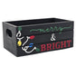 Merry & Bright Holiday Wood Mini Crate