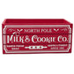 North Pole Milk & Cookie Co Holiday Wood Mini Crate