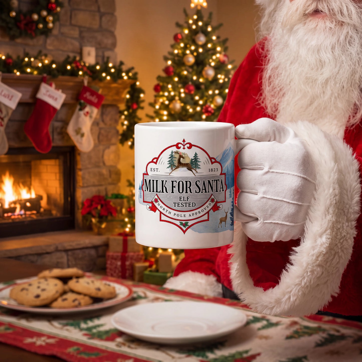 Vintage Milk For Santa Elf Tested 11oz Mug