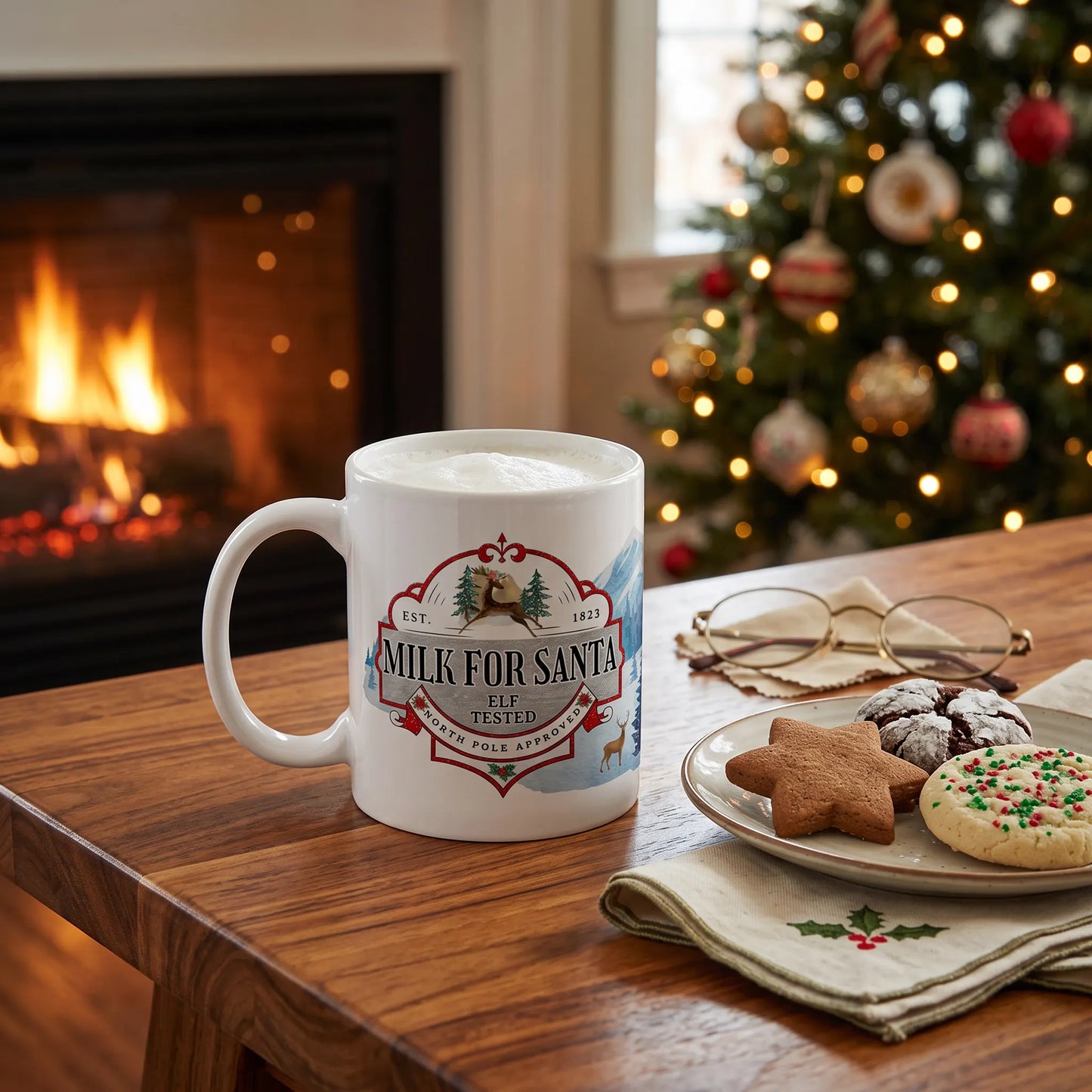 Vintage Milk For Santa Elf Tested 11oz Mug
