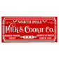 North Pole Milk & Cookie Co Holiday Wood Mini Crate