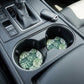 Monstera Leaf Tropical 2 Pack Neoprene Car Coaster Set