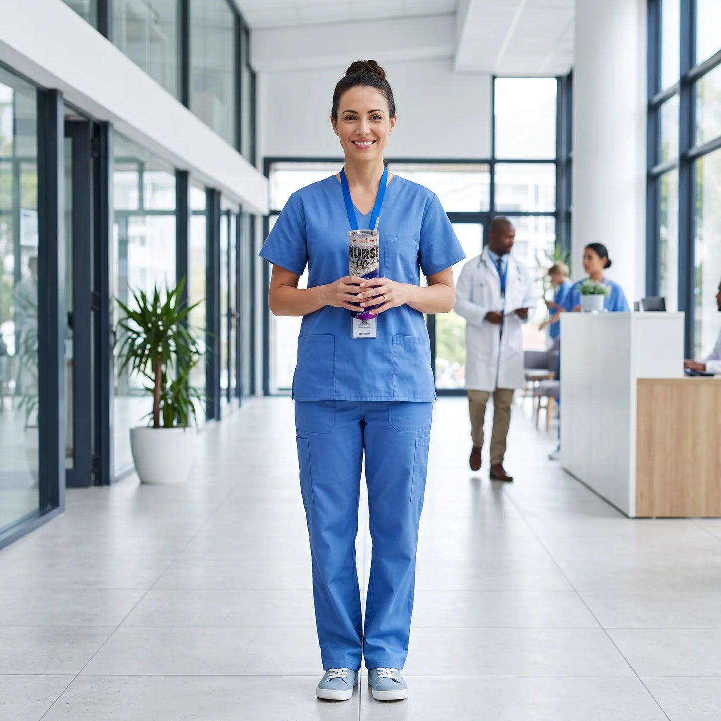 Nurse Life Galaxy Geode 20oz Skinny Tumbler