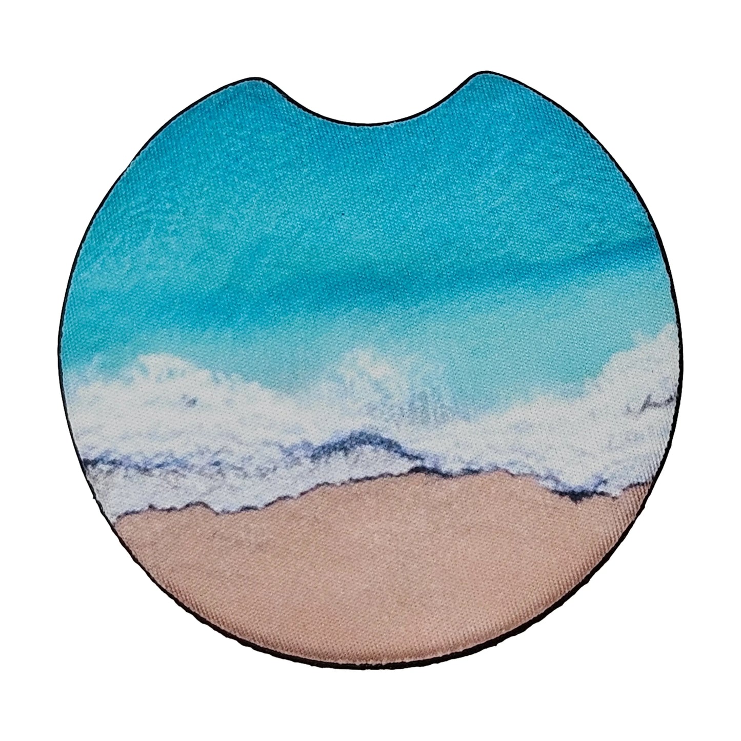Ocean Beach Sand & Surf 2 Pack Neoprene Car Coaster Set