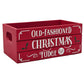 Old Fashioned Christmas Fudge Holiday Wood Mini Crate