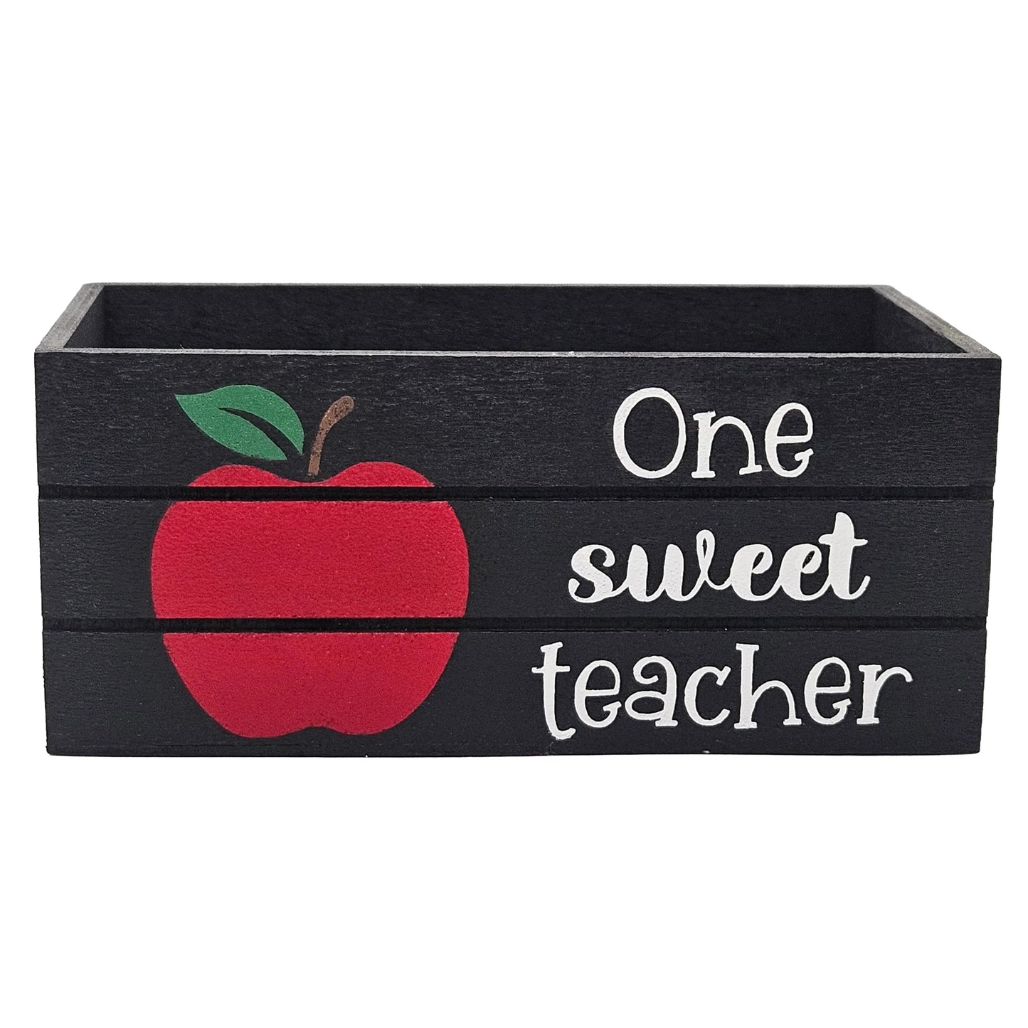 One Sweet Teacher Holiday Wood Mini Crate