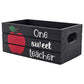One Sweet Teacher Holiday Wood Mini Crate