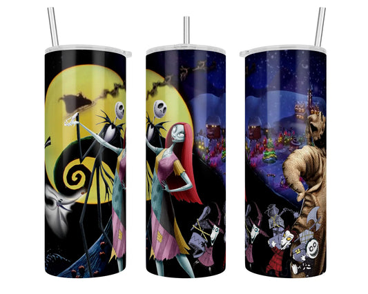 20 oz Holographic Oogie Boogie Christmas Town Sublimation Tumbler - Imperfect