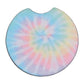 Pastel Tie Dye 2-Pack Neoprene Car Coaster Set