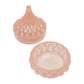 Rose Gold Pink Glitter Faceted Teardrop Resin Jewelry Jar