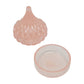Rose Gold Pink Glitter Faceted Teardrop Resin Jewelry Jar