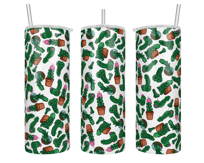 20 oz Bachelorette Gag Gift Penis Cactus Sublimation Tumbler