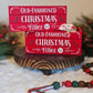 Old Fashioned Christmas Fudge Holiday Wood Mini Crate