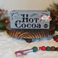 Hot Cocoa Holiday Wood Mini Crate