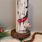 20 oz Vintage Style Snowman Snowing Distressed Wood Sublimation Tumbler - Imperfect