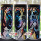 25 oz Stained Glass Image Boxer Dog Glass Sublimation Tumbler