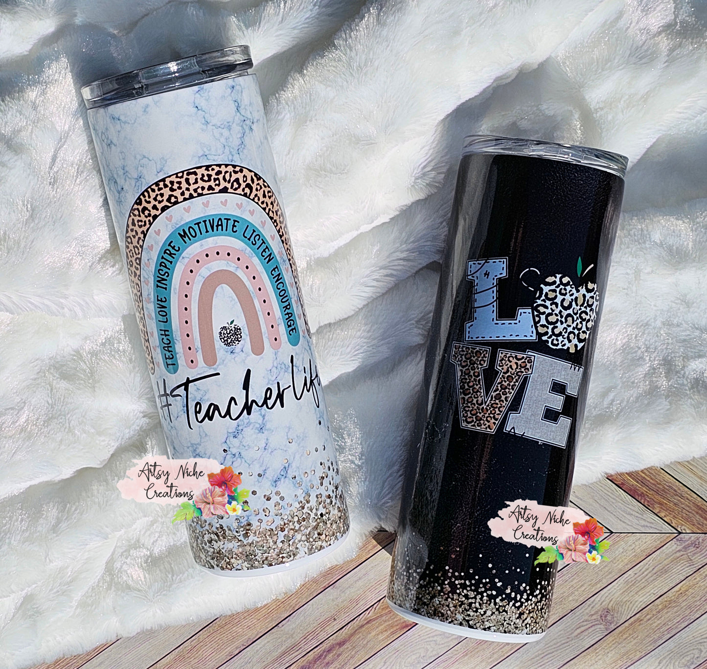 20 oz #Teacher Life Sublimation Tumbler - Imperfect