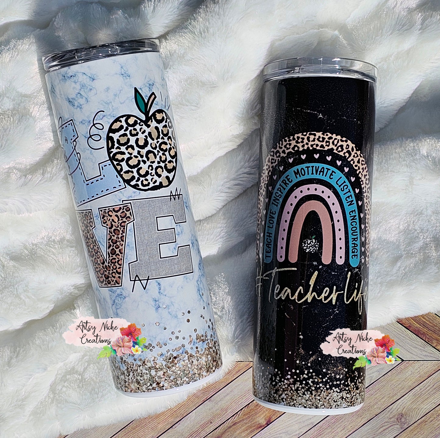 20 oz #Teacher Life Sublimation Tumbler - Imperfect