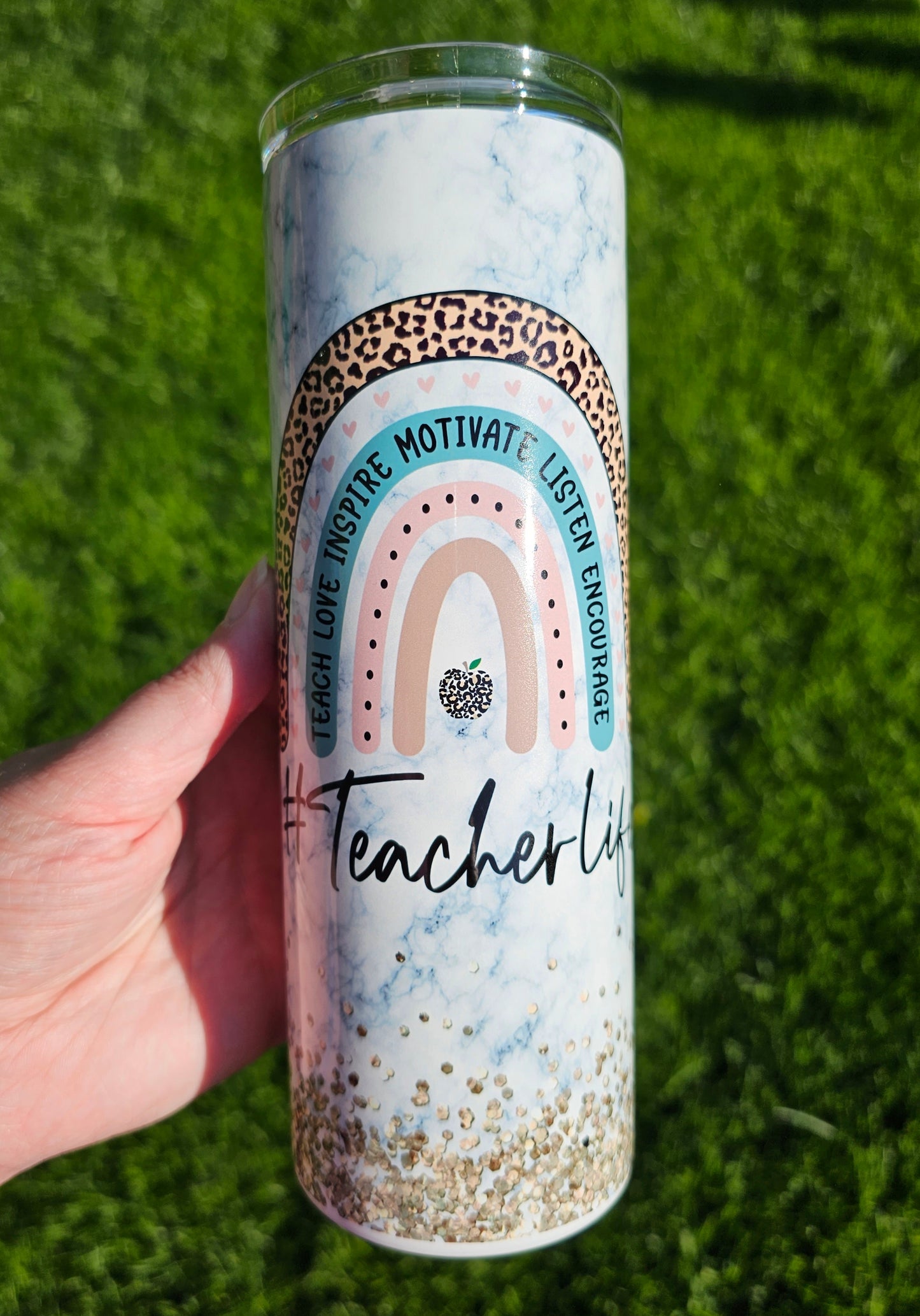 20 oz #Teacher Life Sublimation Tumbler - Imperfect