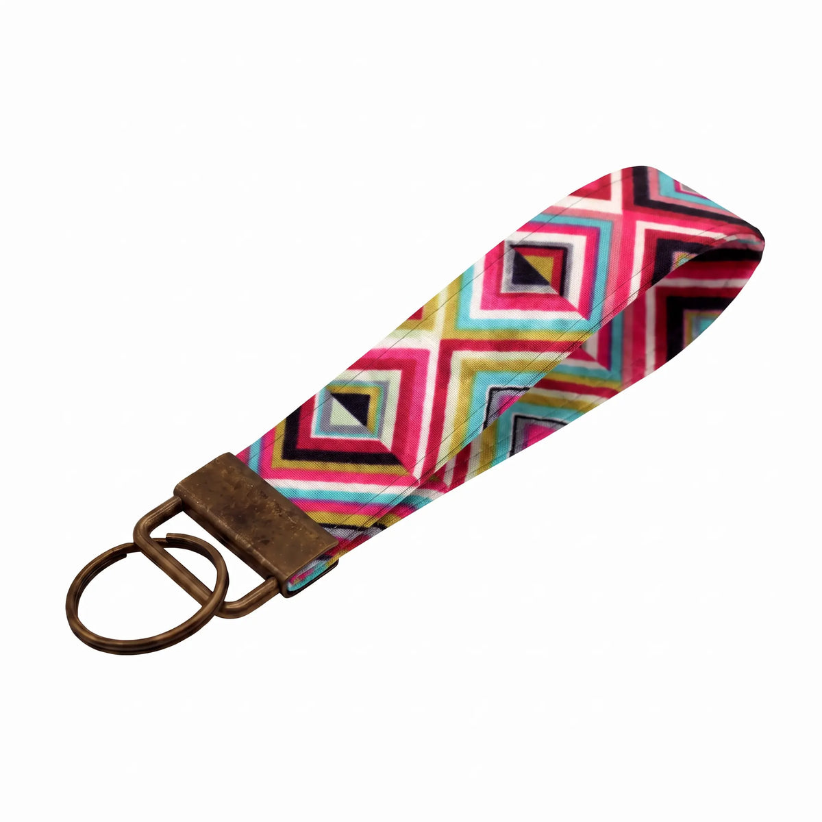 Geometric Diamond Keychain Wristlet