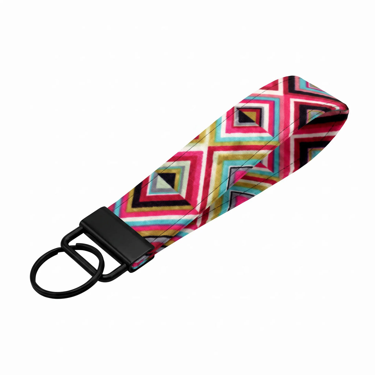 Geometric Diamond Keychain Wristlet