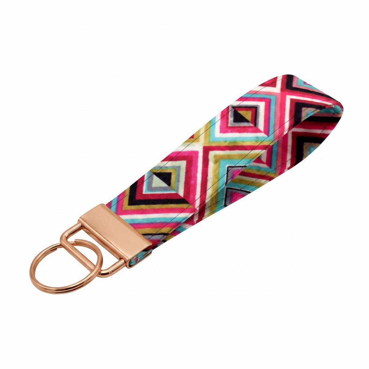 Geometric Diamond Keychain Wristlet