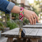 Geometric Diamond Keychain Wristlet