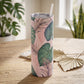 Pink Tropical Monstera & Palm Leaves 20oz Skinny Tumbler