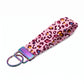 Pink Rainbow Leopard Keychain Wristlet