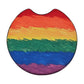 Pride Rainbow Flag 2-Pack Neoprene Car Coaster Set