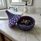 Purple Color-Shift Faceted Teardrop Resin Jewelry Jar