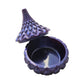 Epoxy Resin Purple and Black Color-shift Mica Powder Teardrop Diamond Pattern Jewelry Jar