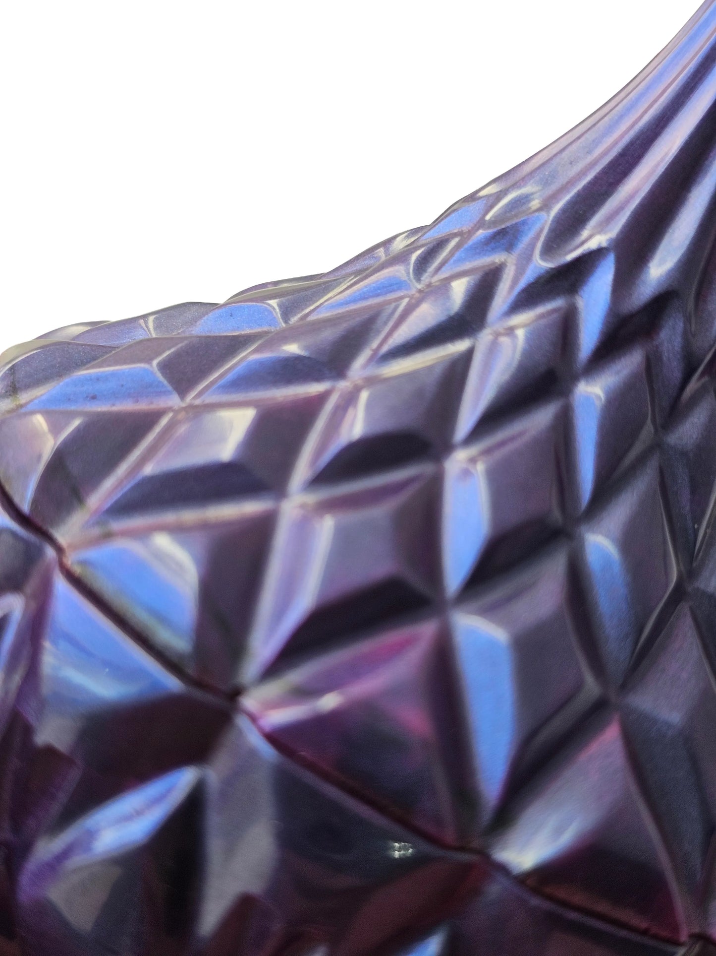 Epoxy Resin Purple and Black Color-shift Mica Powder Teardrop Diamond Pattern Jewelry Jar