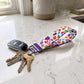 Colorful Neon Rainbow Cheetah Print Wristlet